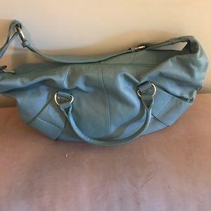 The Find aqua blue hobo bag